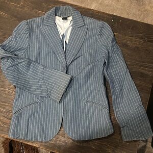 Marc Jacobs Denim Pinstripe Jacket
